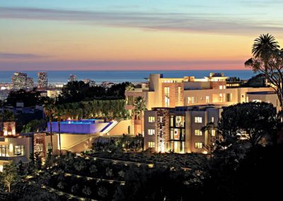 Aerial view of Bel Air mansion